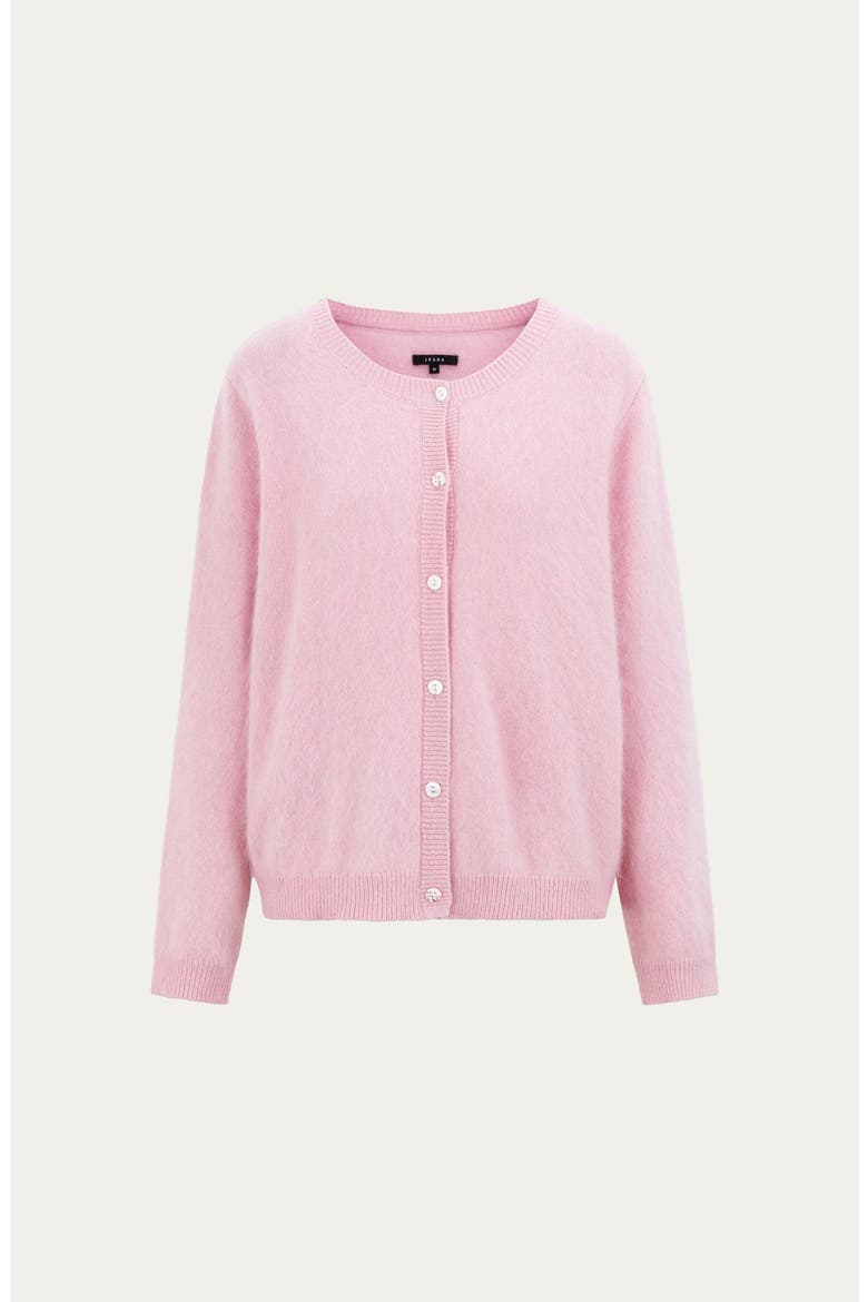 Brushed Wool-Blend Cardigan, Alternate, color, Vintage Pink