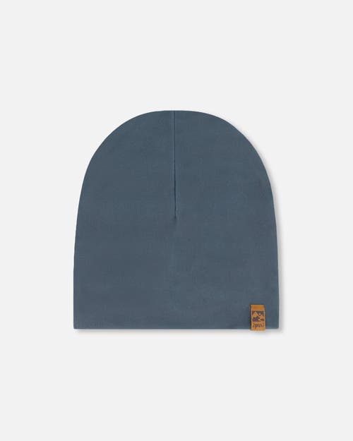 Deux Par Deux Baby Unisex Solid Beanie Hat Dark Gray In Dark Gray