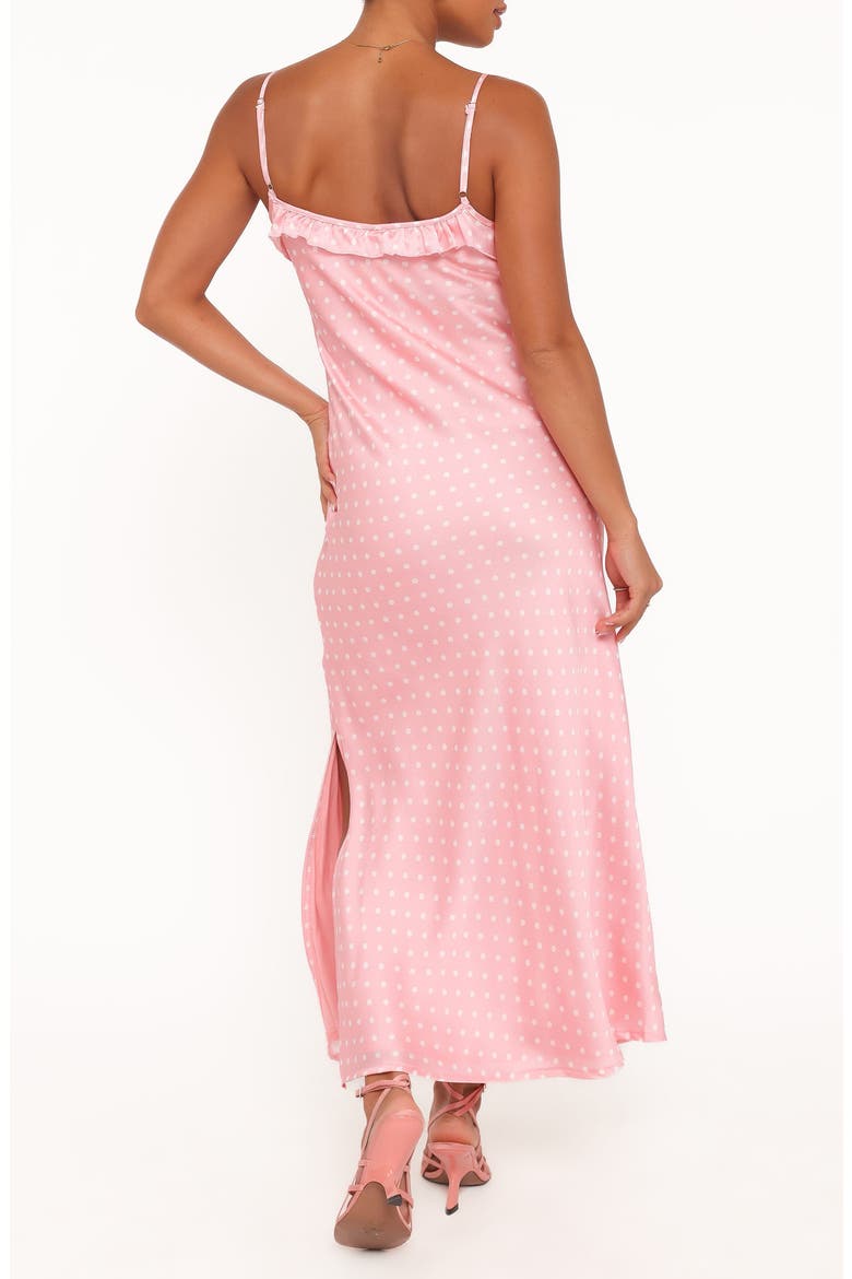 Dara Midi Slipdress, Alternate, color, PINK POLKA DOT
