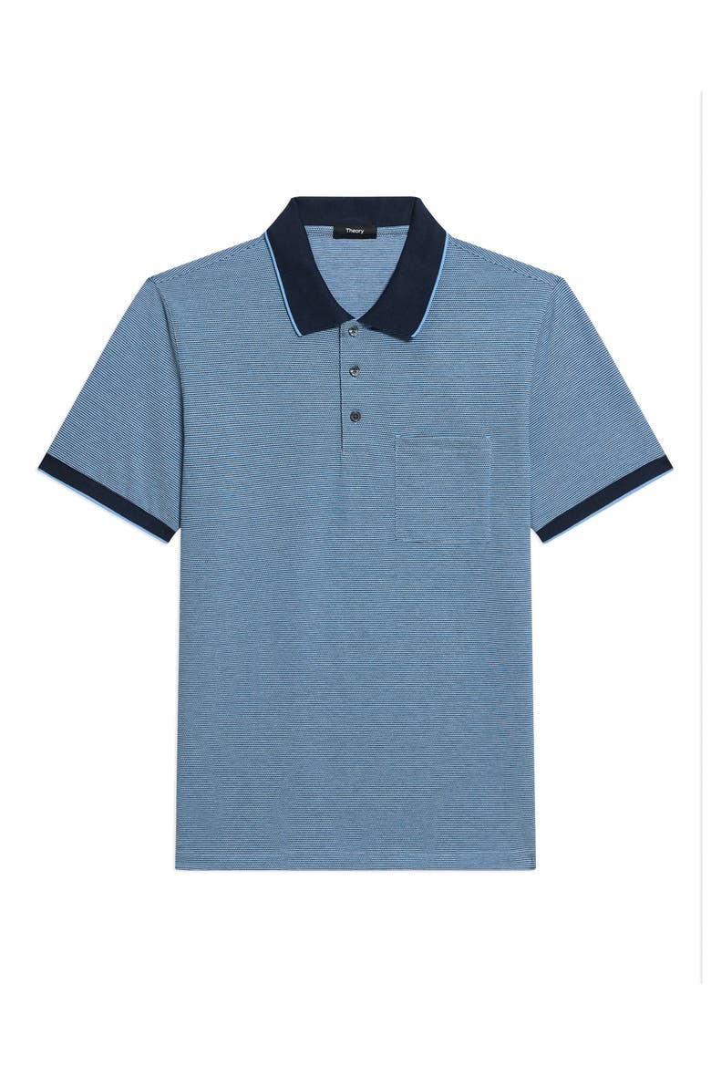 Bird's Eye Polo, Alternate, color, CRISP BLUE MULTI - 2RP