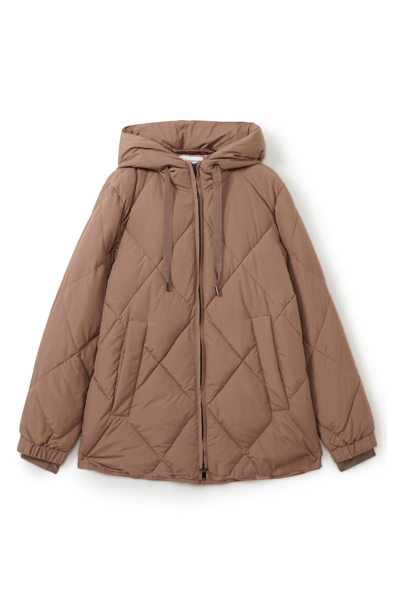 Reiss Thea Diamond Quilted Parka, Main, color, 
