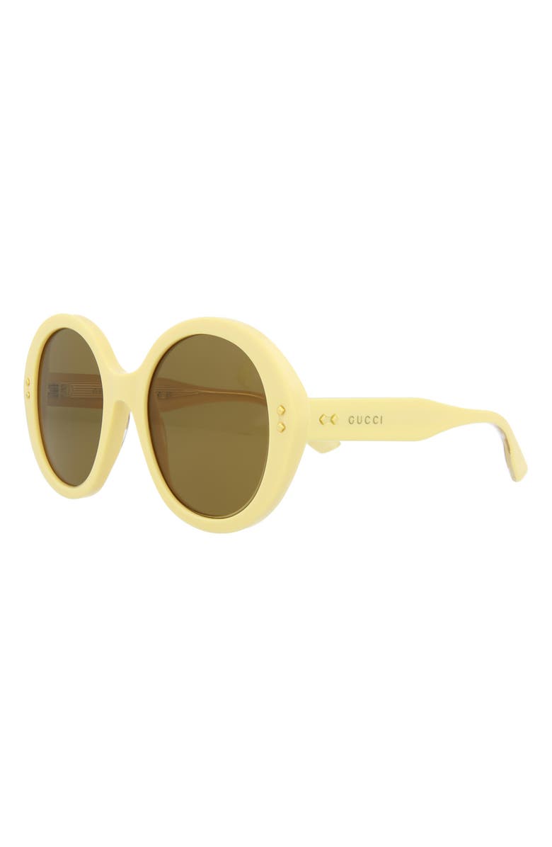 Gucci 54mm Round Sunglasses, Alternate, color,