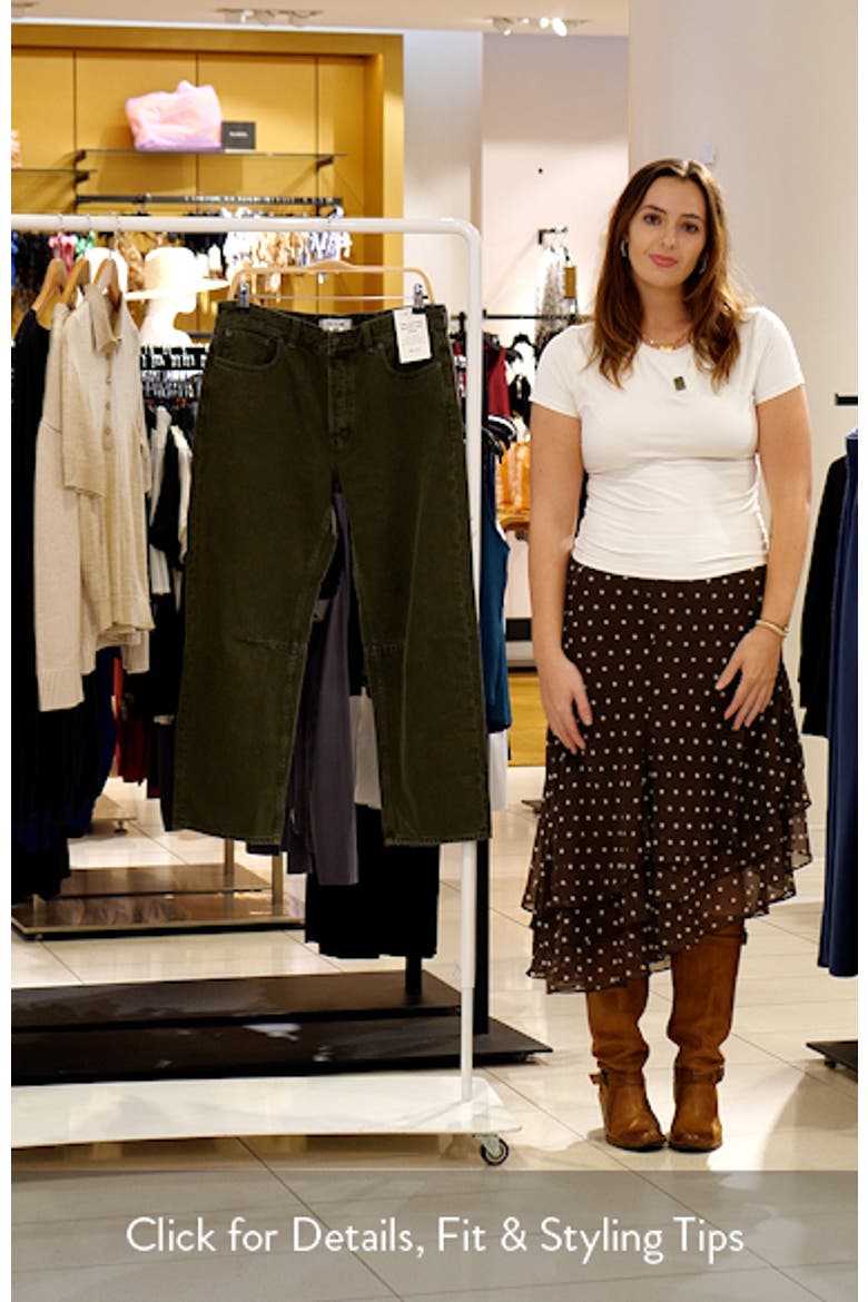 Darted Barrel Leg Jeans video