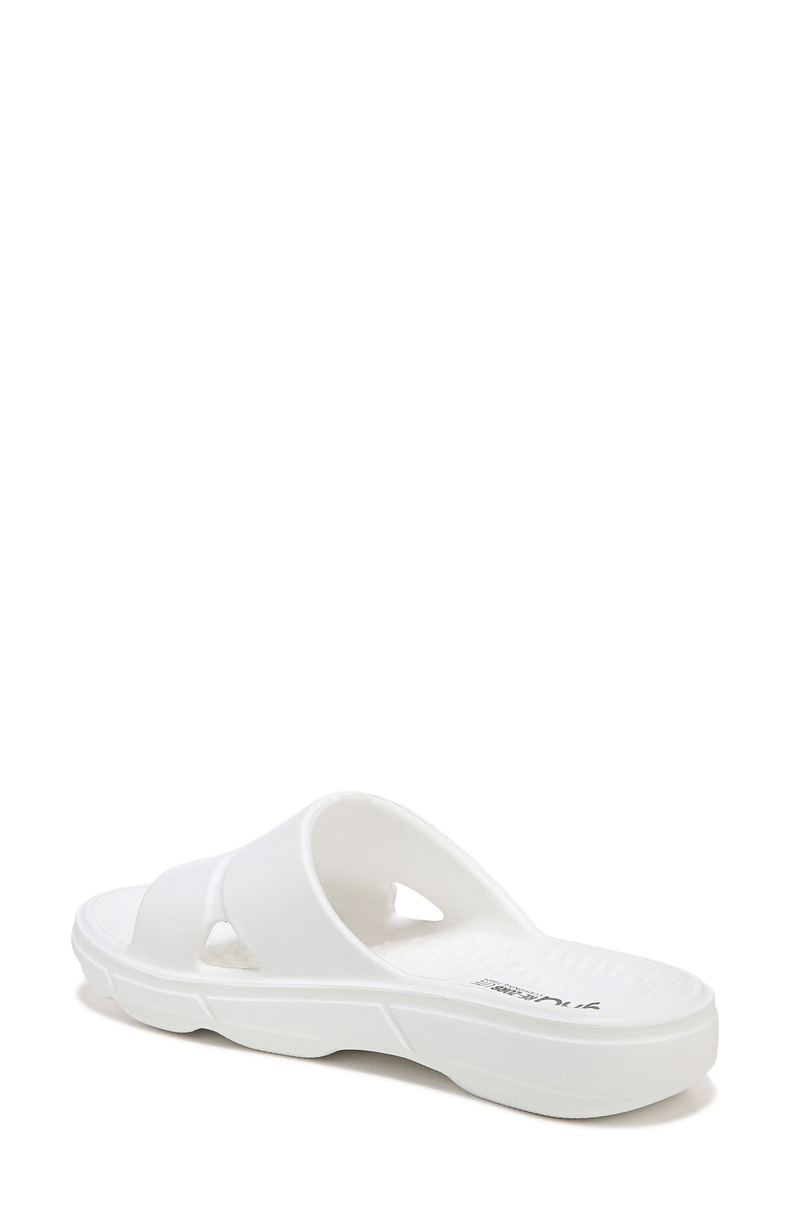Rykä Restore Slide Sandal, Alternate, color, White