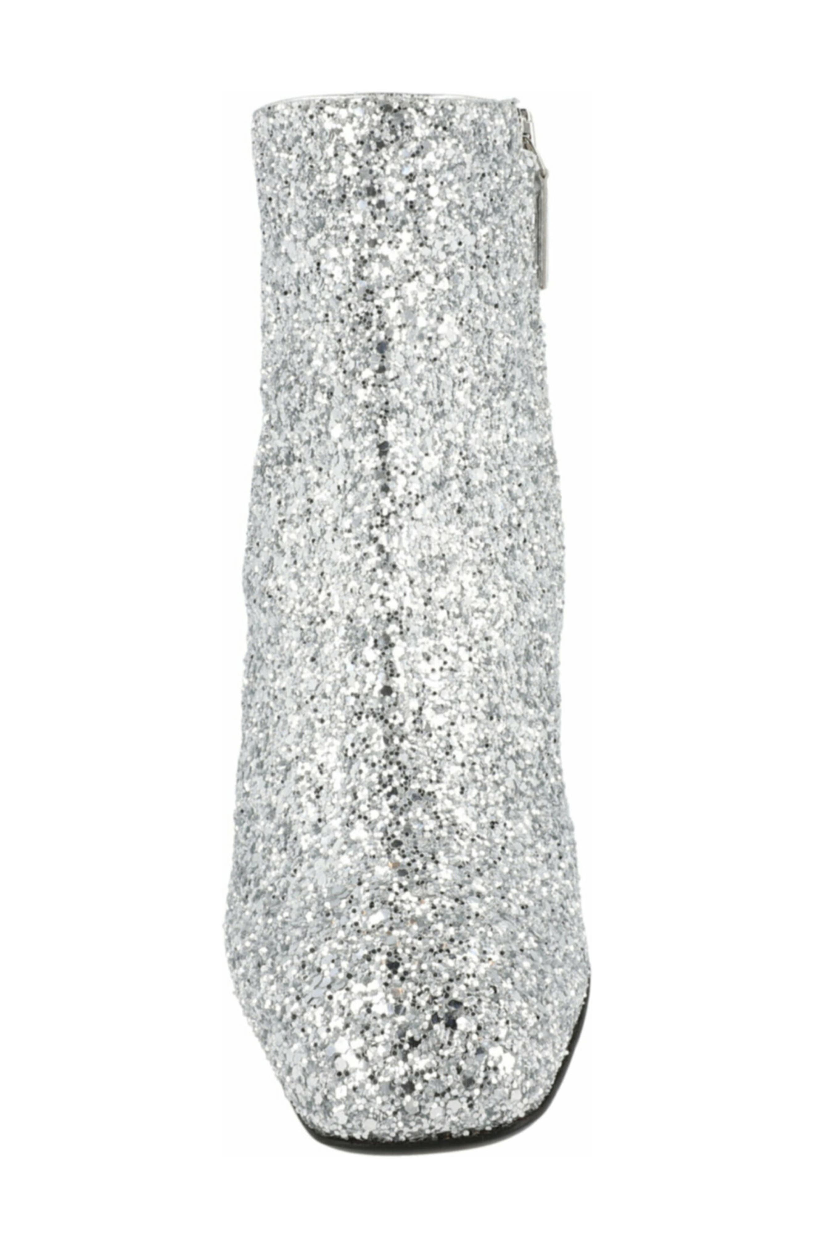 FERRAGAMO Sal 85 Glitter Ankle Boot, Alternate, color, Silver