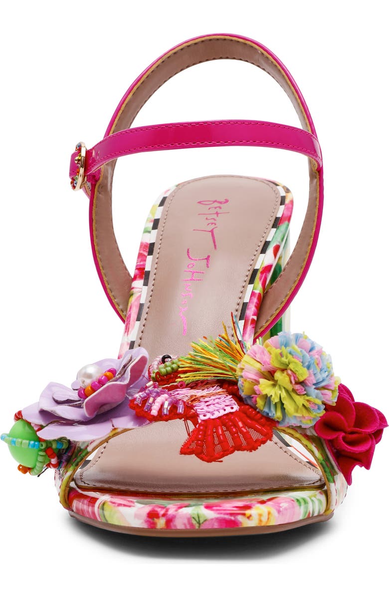 Betsey Johnson Masen Ankle Strap Sandal, Alternate, color, Bright Multi