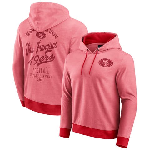 Men's Darius Rucker Collection by Fanatics Scarlet San Francisco 49ers Tonal Knit Pullover Hoodie