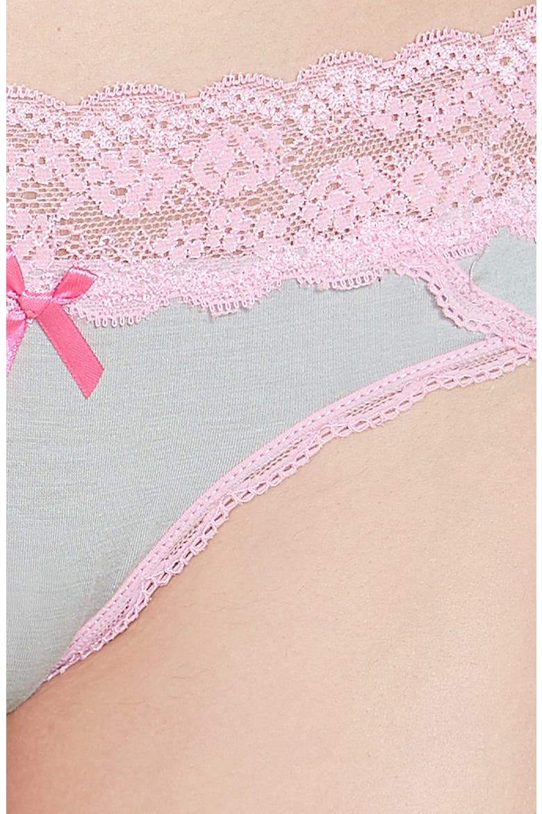 Intimates Ahna Hipster Panties, Alternate, color, Z/DNU SILVER SPOON/ PINK TEA