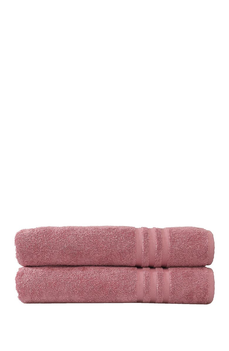 Linum Home Textiles Denzi Bath Towels - Set of 2 - Tea Rose, Main, color, Tea Rose