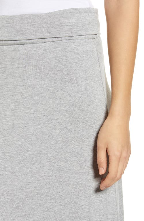 Shop Loveappella Roll Top Maxi Skirt In Heather Grey