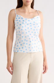 Renee C Sleeveless Cowl Neck Tank
