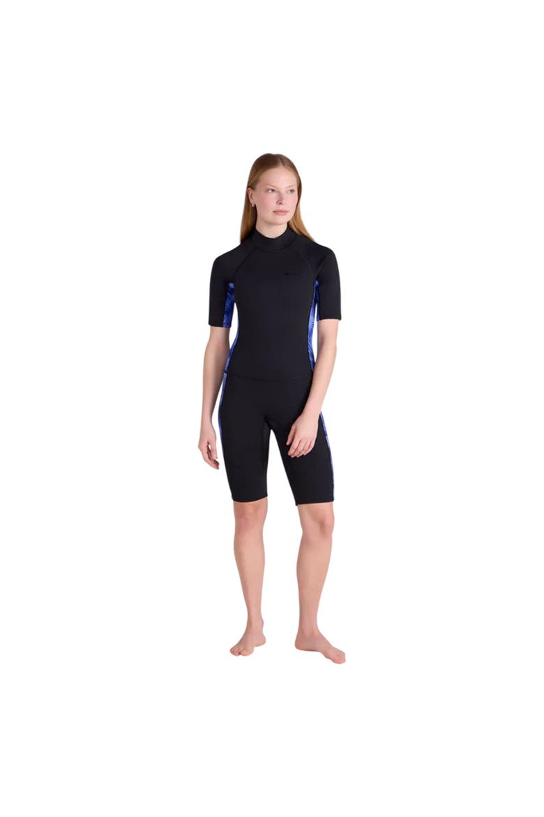 Shorty Printed Wetsuit, Alternate, color, Purple