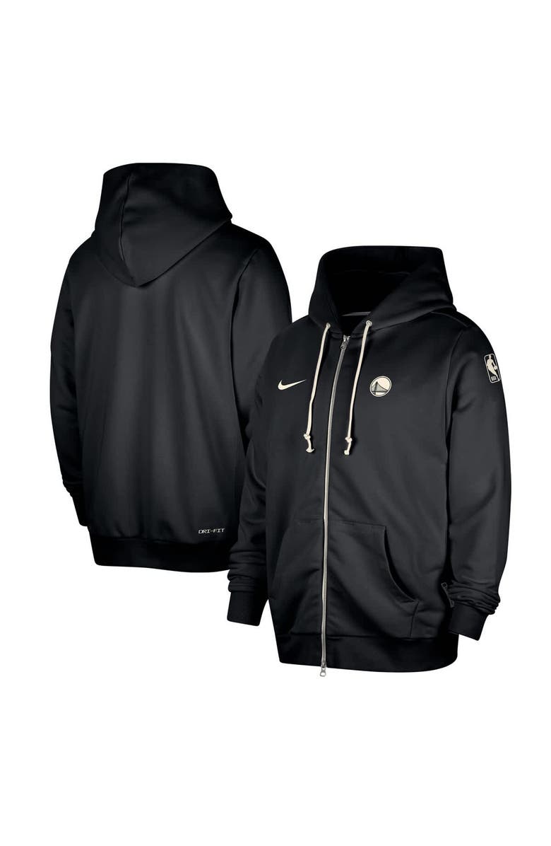 Nike Men's Nike Black Golden State Warriors Authentic Standard Issue Full-Zip Hoodie Jacket, Main, color, 