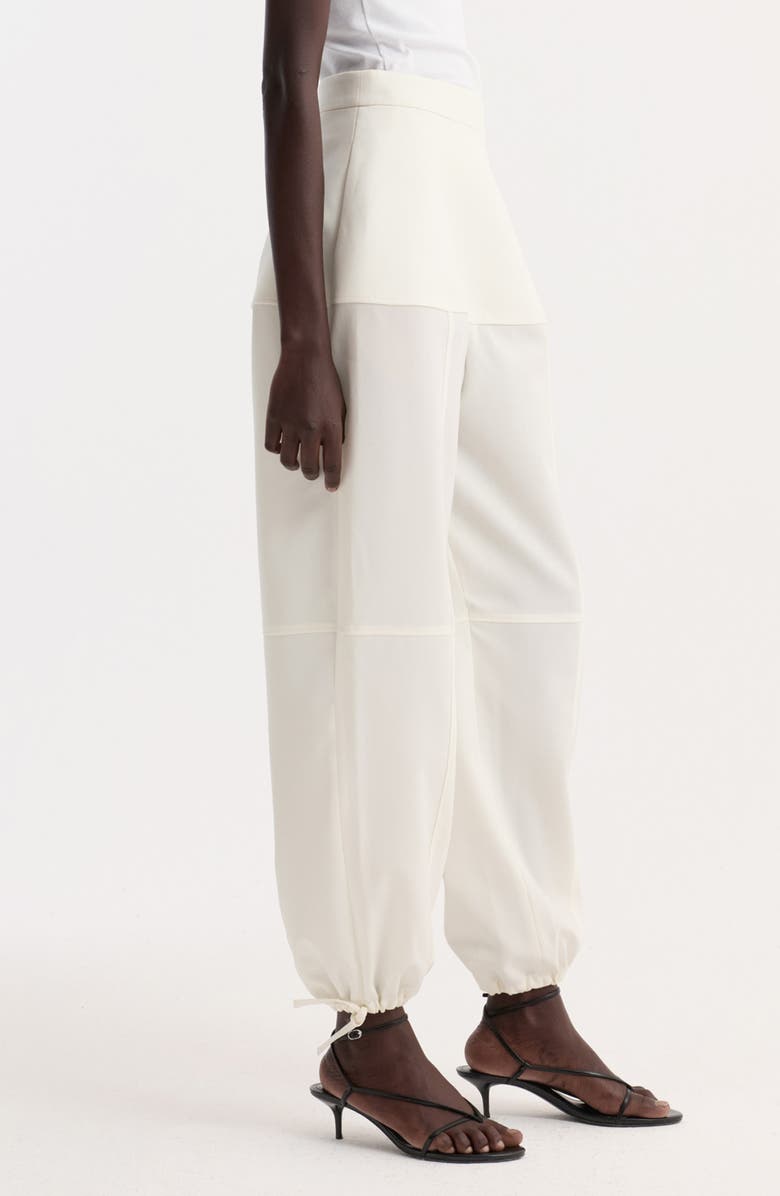 Róhe Sculptural Virgin Wool Balloon Joggers, Alternate, color, Off White