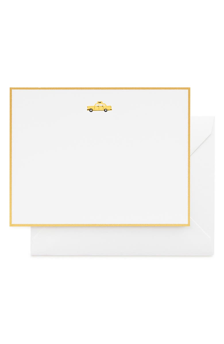 Sugar Paper Taxi Set of 8 Note Cards & Envelopes, Main, color,
