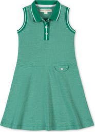 Hope & Henry Kids' Organic Sleeveless Pique Polo Dress
