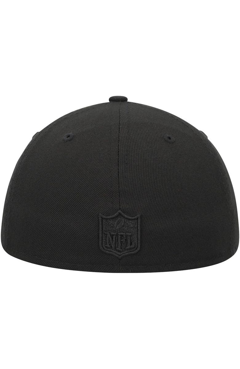 New Era Men's New Era Washington Commanders Black on Black II Low Profile 59FIFTY Fitted Hat, Alternate, color, 