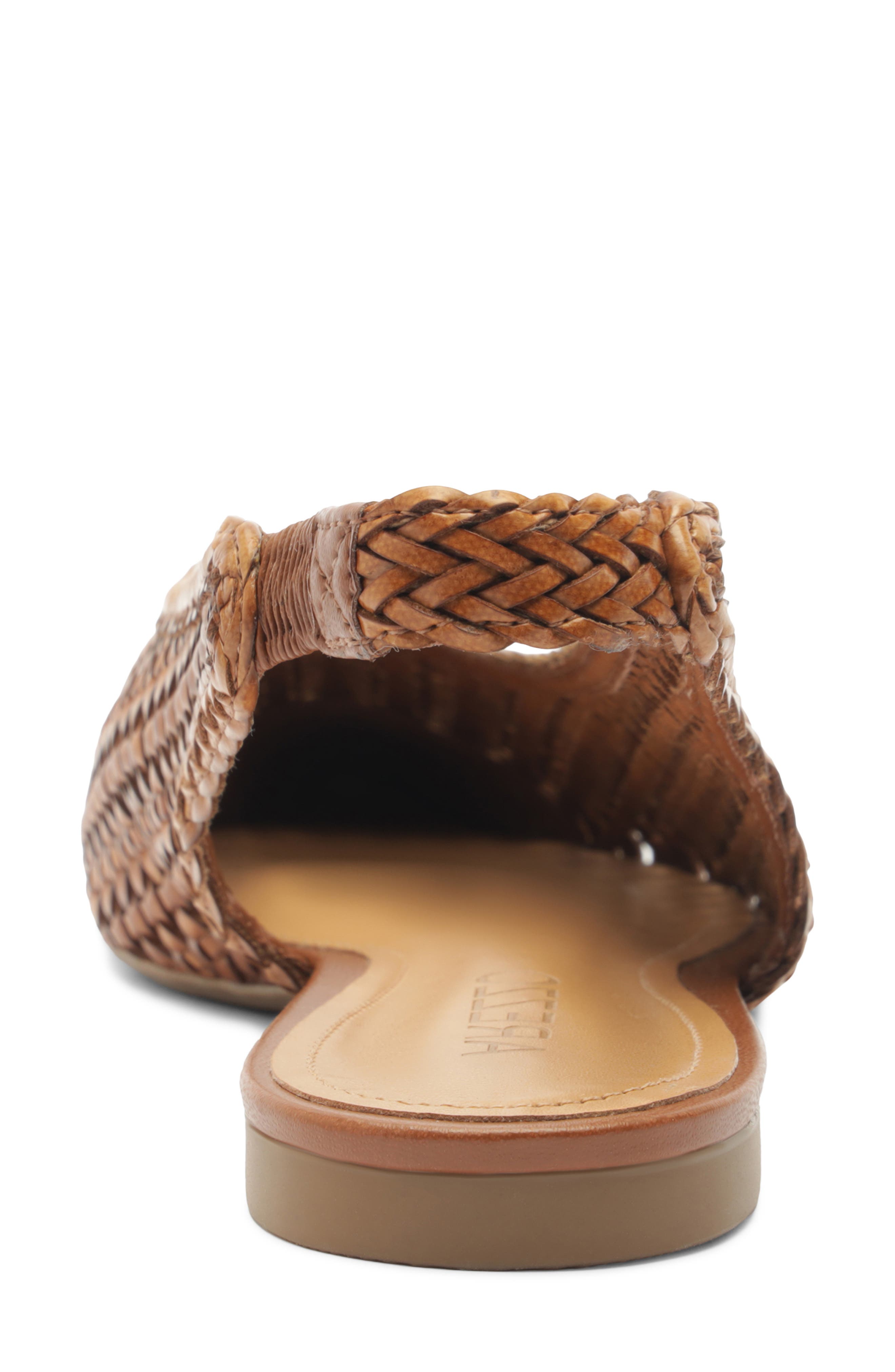 Arezzo Eva Slingback Pointed Toe Flat, Alternate, color, Soul Natural