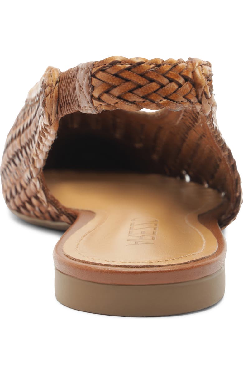 Arezzo Eva Slingback Pointed Toe Flat, Alternate, color, Soul Natural