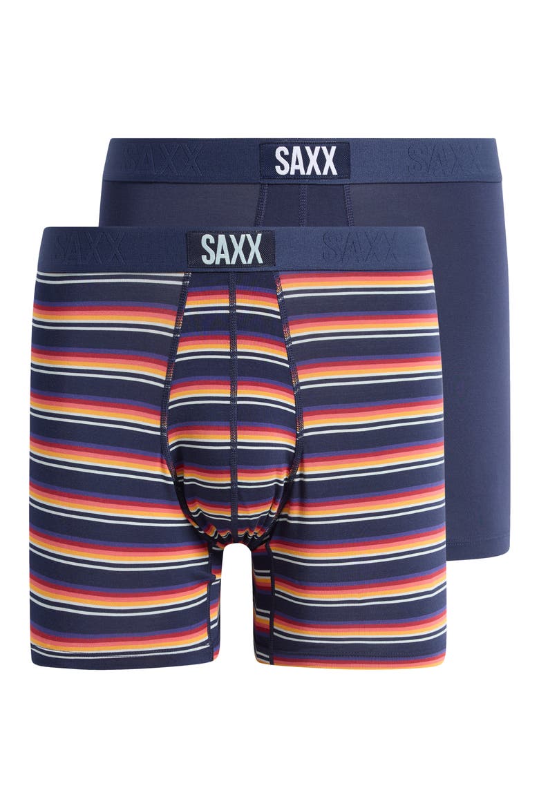 Assorted 2-Pack Vibe Super Soft Boxer Briefs, Main, color, FIELD STRIPE/ NAVY