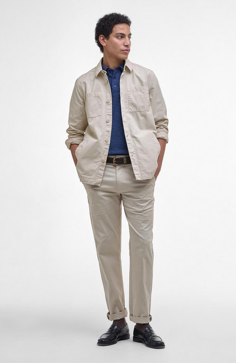 Barbour Rickfell Cotton Ripstop Button-Up Overshirt, Alternate, color, Mist