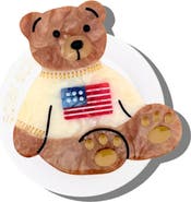 Solar Eclipse Hand Painted American Teddy Bear Phone Grip
