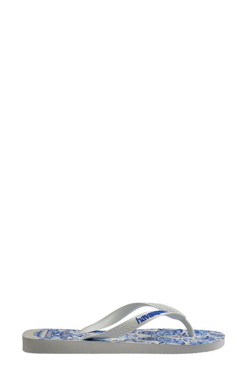 Havaianas X Farm Rio Porcelain Garden Flip Flop In Multi