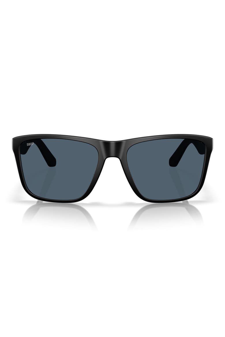 Los Alijos 59mm Sunglasses, Main, color, MATTE BLACK / GRAY