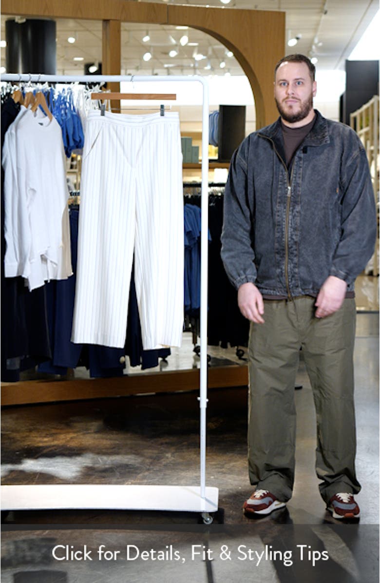 Brixton Stripe Crop Wide Leg Pants, sales video thumbnail