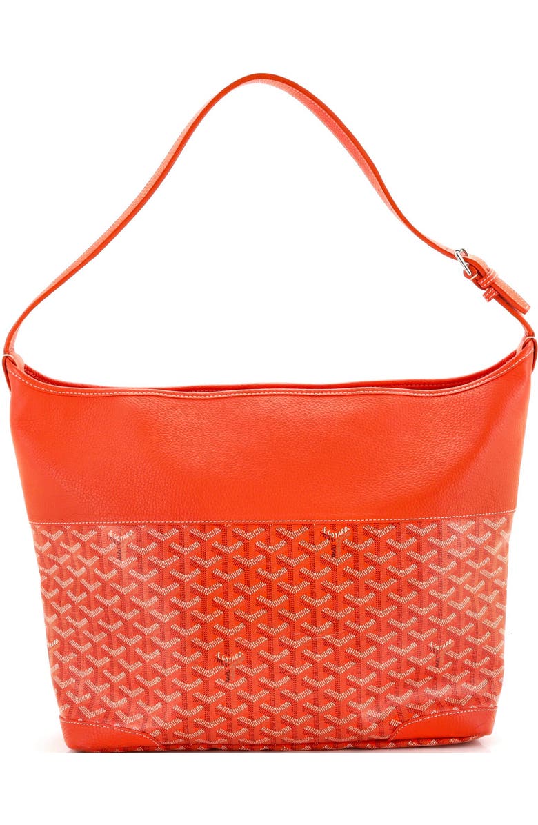 Pre-Owned Goyard Grenadine Hobo Coated Canvas with Leather, Main, color, Orange