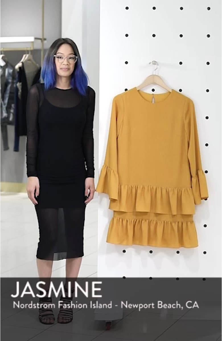 Flounce Hem Shift Dress, sales video thumbnail