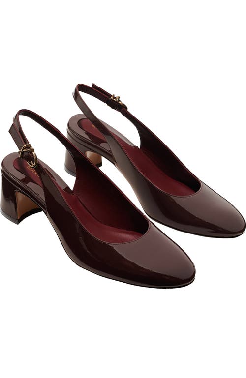 Margaux The Cluny Slingback In Burgundy