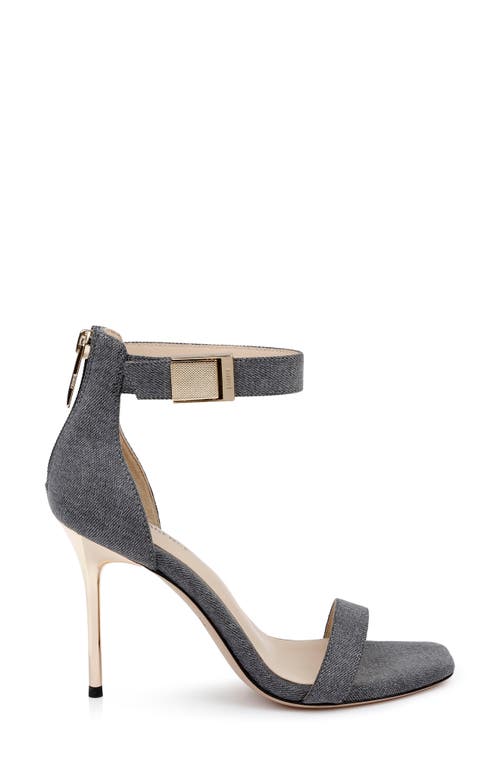 L'agence Thea Ankle Strap Sandal In Grey