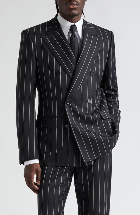 【送料&関税込】Dolce & Gabbana Wool Pinstripe Blazer Pinstripe wool Turlington blazer in Multicolor for Women
