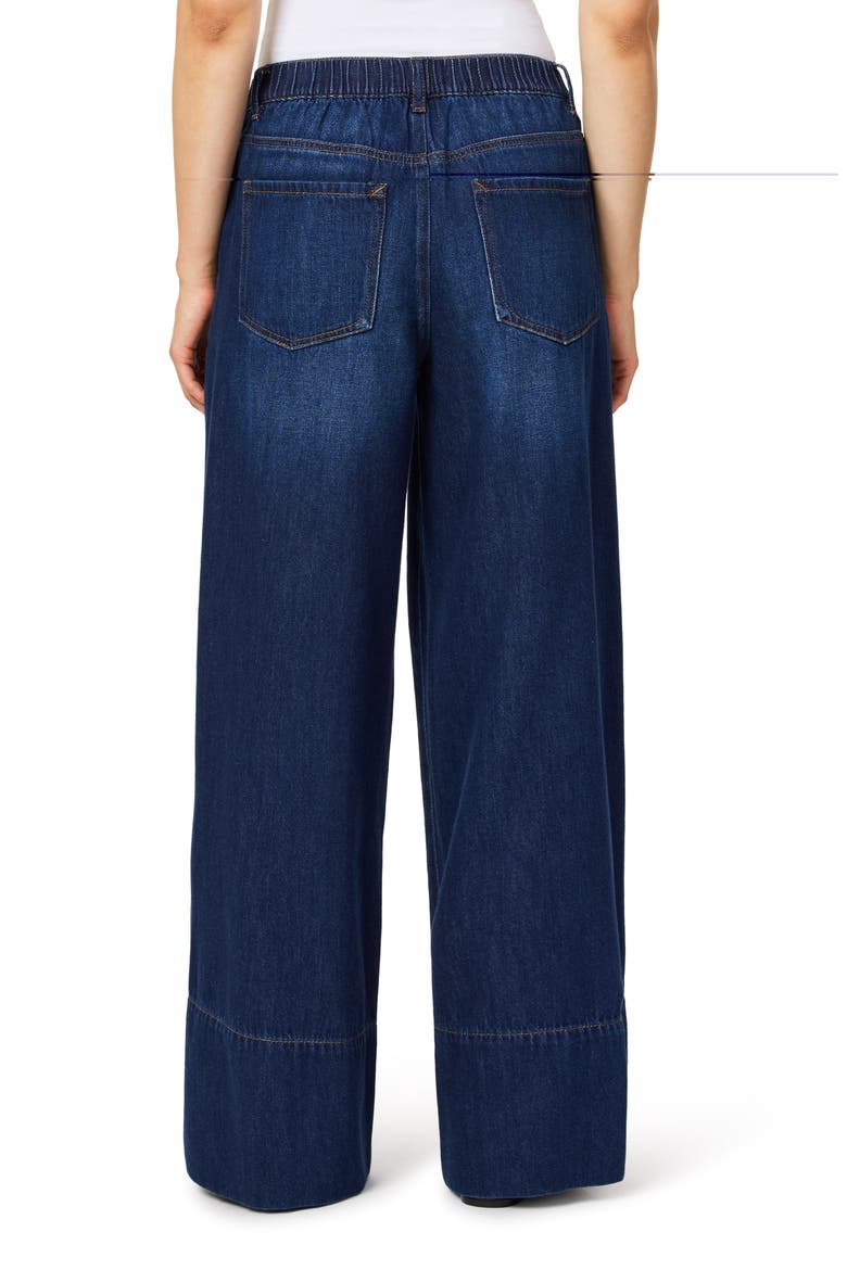 High Waist Rhinestone Wide Leg Trouser Jeans, Alternate, color, WELLINGTON