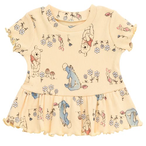 Disney Ribbed T-shirt & Shorts Set In Multi