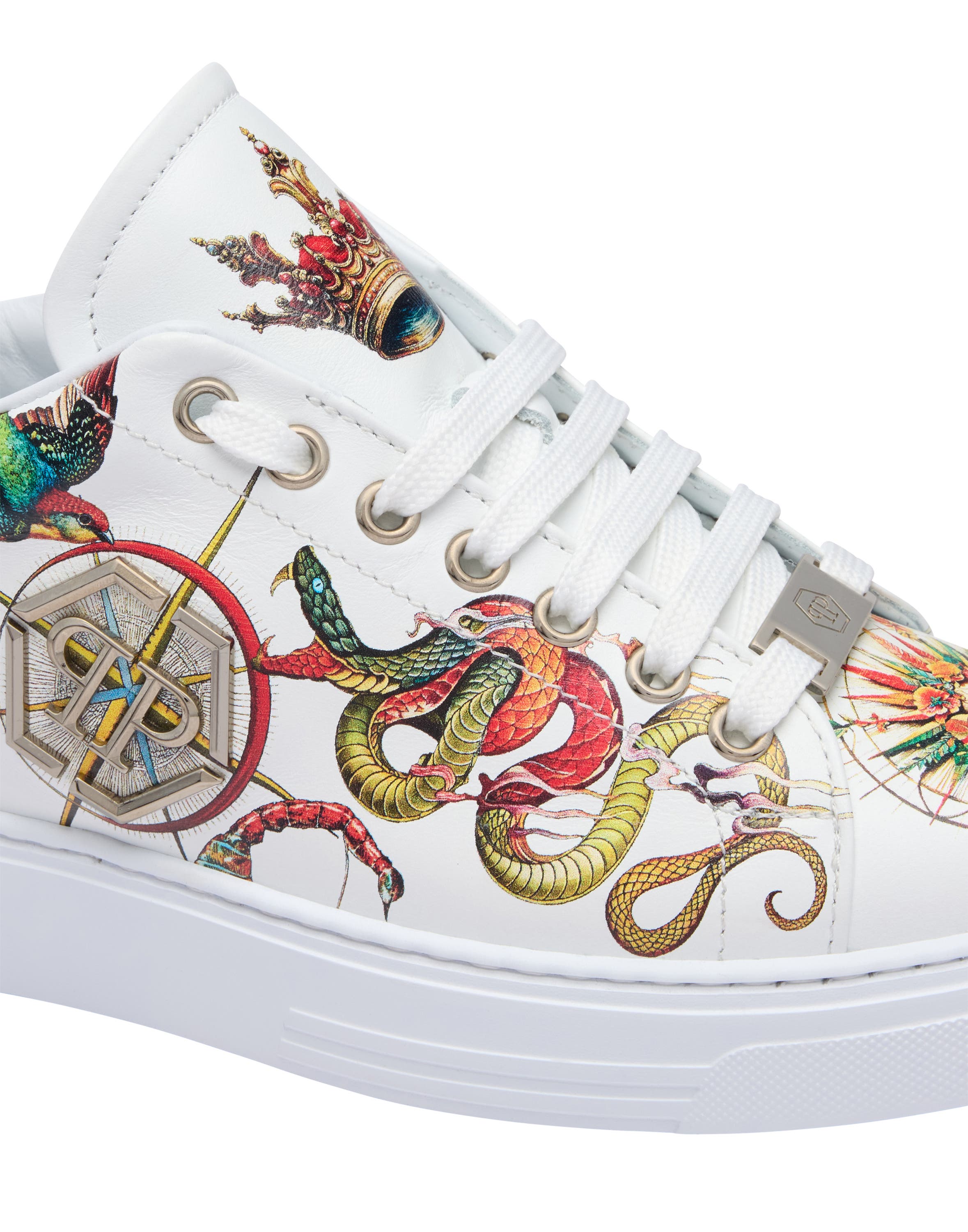 Printed Low-Top Sneakers Unisex, Alternate, color, OffWhite