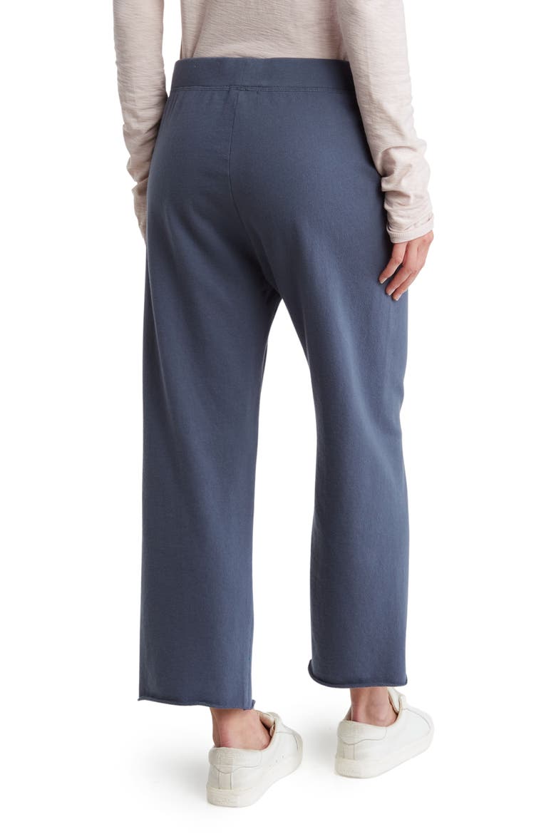 French Terry Raw Edge Sweatpants, Alternate, color, MAINE