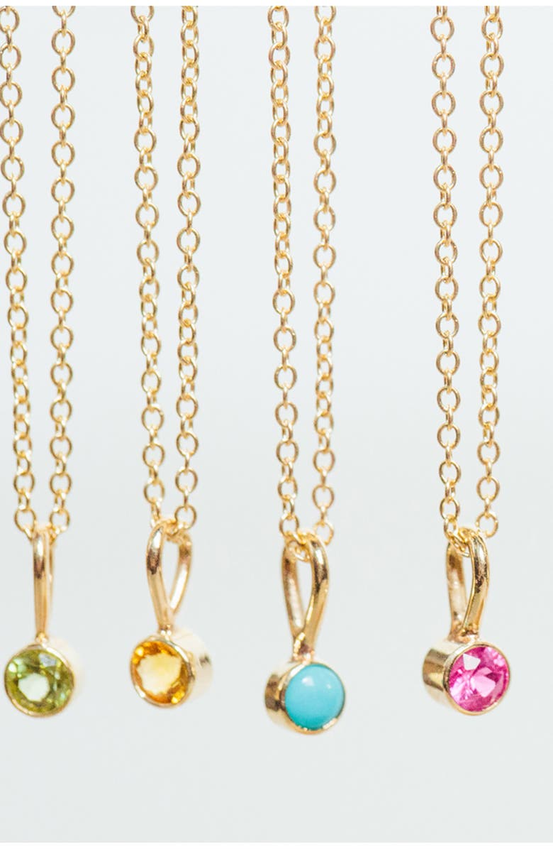 Zoë Chicco Bezel Set Citrine Charm, Alternate, color, 