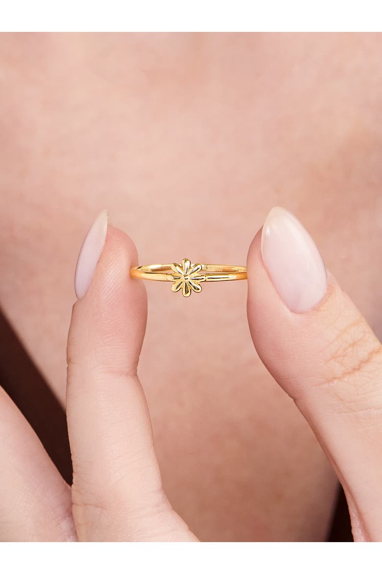 Daisy Flower Ring in 14K Gold, 6mm, Alternate, color, Gold