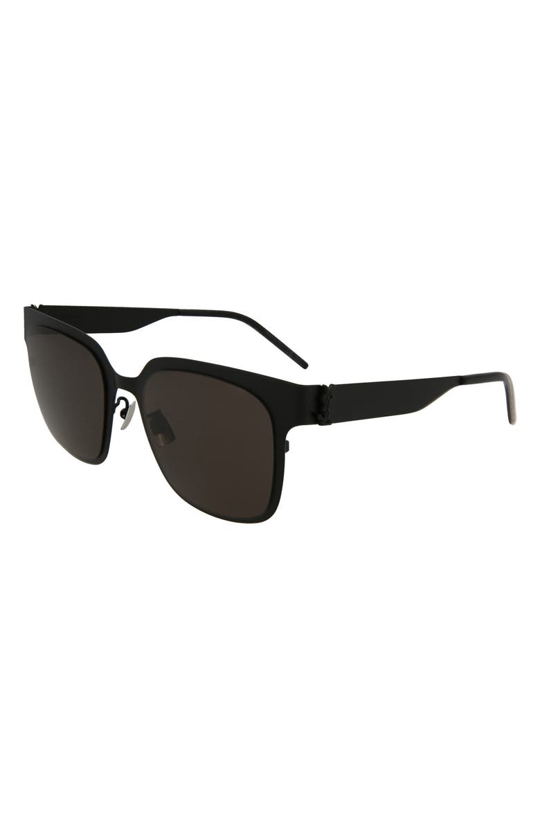 Saint Laurent 54mm Square Sunglasses, Alternate, color, 