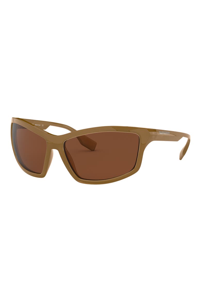 66mm Rectangle Sunglasses, Alternate, color, OPAL BEIGE