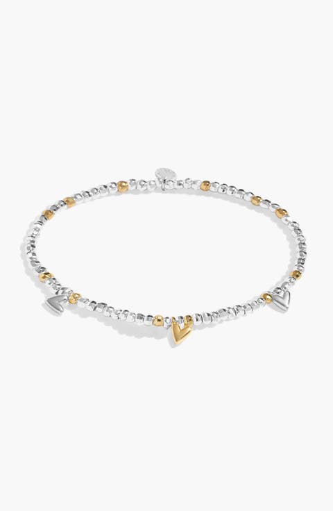 Sparkle Confetti A Little 'Love And Wishes' Bracelet In Silver And Gold-Tone Plating