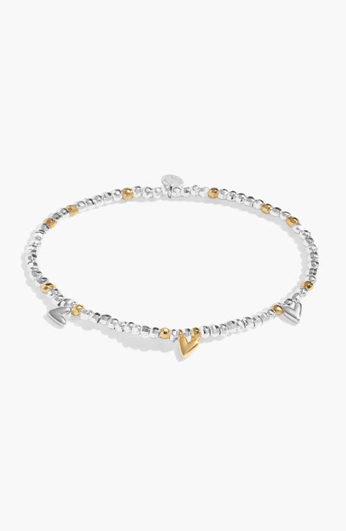 A Littles & Co Sparkle Confetti A Little 'love And Wishes' Bracelet In Silver And Gold-tone Plating