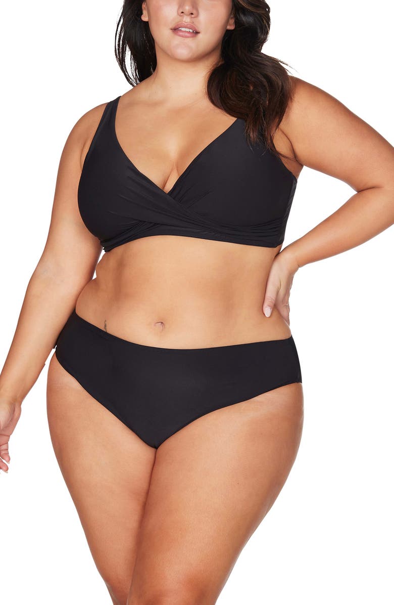 Artesands Hues Delacroix Cross Front D-Cup & Up Bikini Top, Alternate, color, 