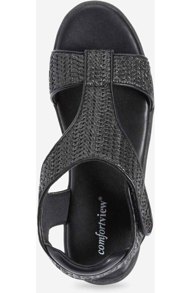 Comfortview The Charlotte Orthotic Sandal, Alternate, color, Black