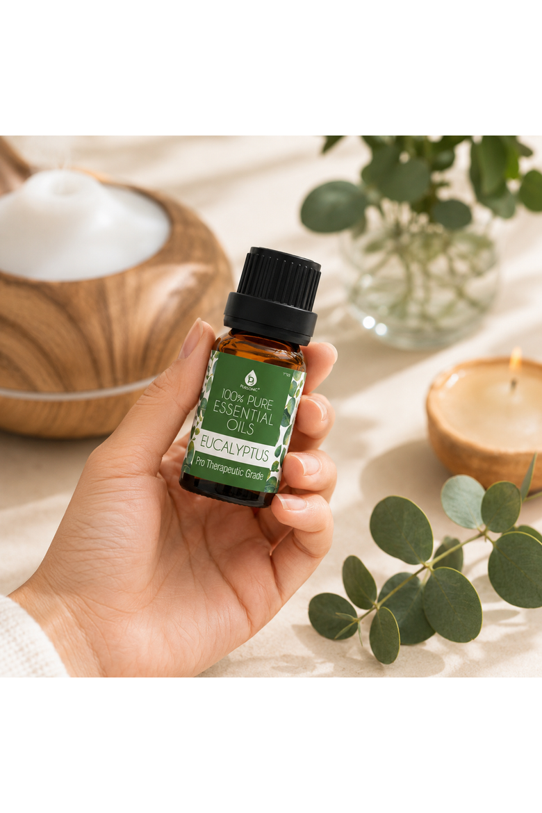 3-Pack Essential Oils: Eucalyptus, Lavender & Tea Tree, Alternate, color, Multicolor