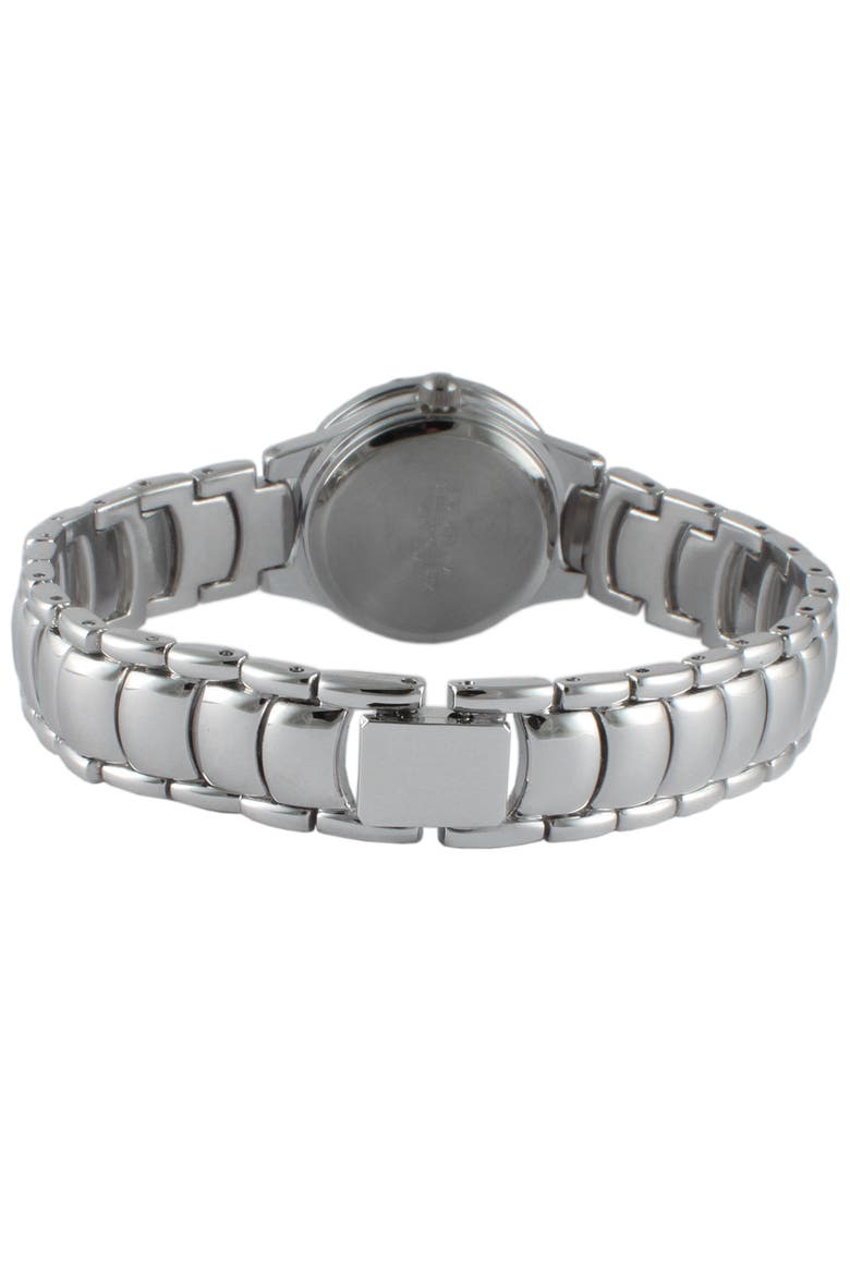 Women's Round Crystal Bezel Light Blue Dial Bracelet Watch, Alternate, color, Blue
