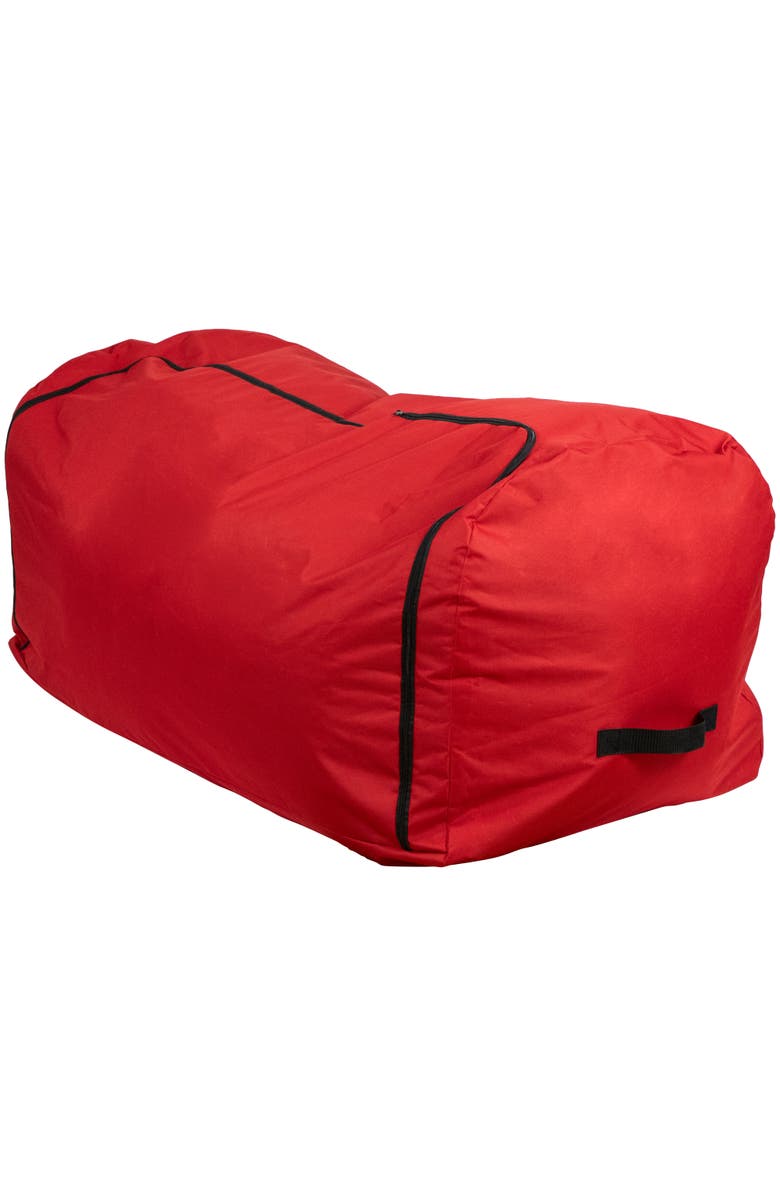 Northlight 57" Red Artificial Christmas Tree Rolling Storage Bag For Trees Up to 9ft, Alternate, color, 