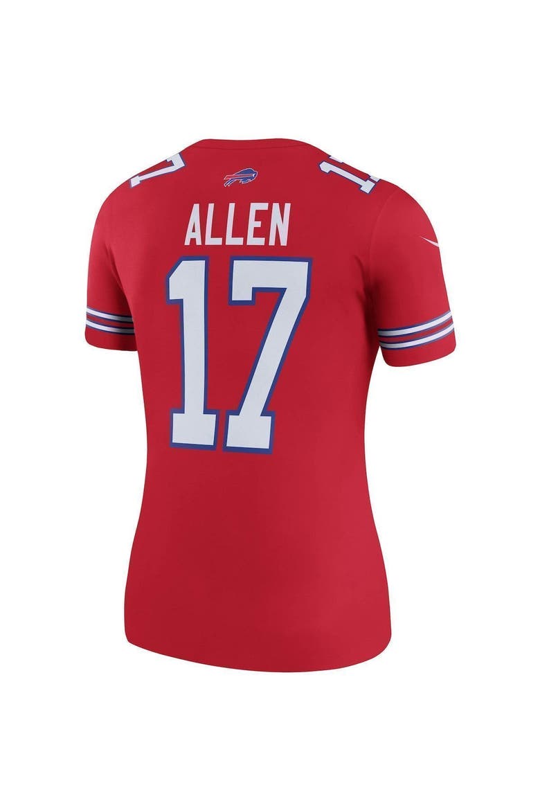 Women's Nike Josh Allen Red Buffalo Bills Color Rush Legend Player Jersey, Alternate, color, RED